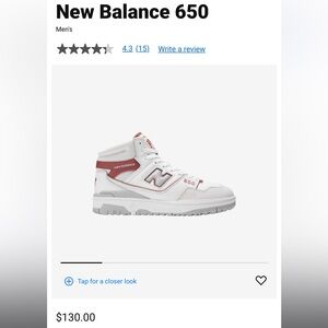 New Balance 650: RED & GRAY